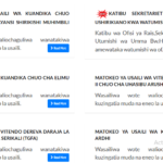 Matokeo Ya Usaili Wa Kuandika Chuo Kikuu Cha Afya Na Sayansi Shirikishi Muhimbili (MUHAS) 24/09/2026
