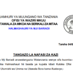 NAFASI za Halmashauri ya Mji wa Bariadi