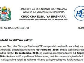 Walioitwa Kazini Chuo cha Elimu ya Biashara (CBE)