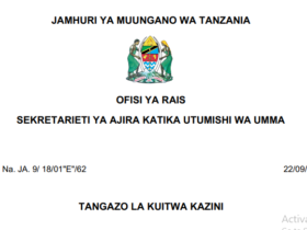 Walioitwa Kazini Wakala wa Huduma za Misitu Tanzania (TFS) 22/09/2026