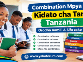 Combination Mpya za Kidato cha Tano Tanzania