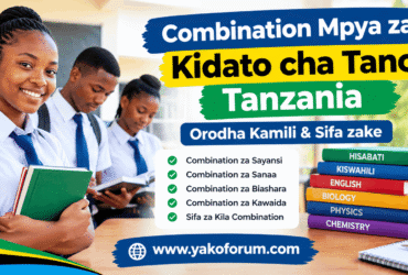 Combination Mpya za Kidato cha Tano Tanzania