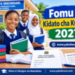 Fomu za Kujiunga na Kidato cha Kwanza