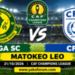 Matokeo Yanga Sc vs CFFA 21102026