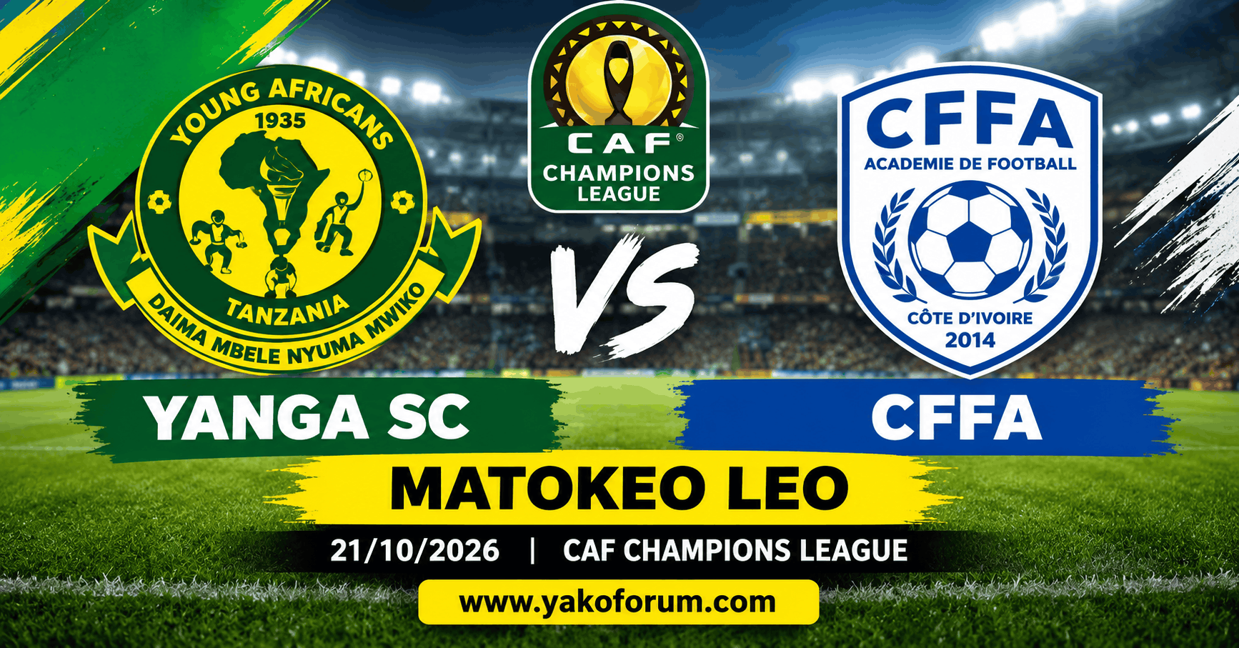 Matokeo Yanga Sc vs CFFA 21102026