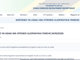 Matokeo ya Usaili wa Vitendo Uliofanyika 24/10/2026