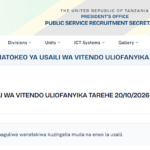 Matokoe ya Usaili wa Vitendo Uliofanyika 20/10/2026