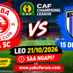 Simba Sc vs 15 de Agosto leo 21102026 Saa Ngapi